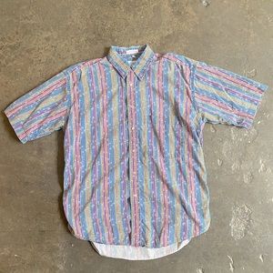 Vintage Izod button down surf shirt